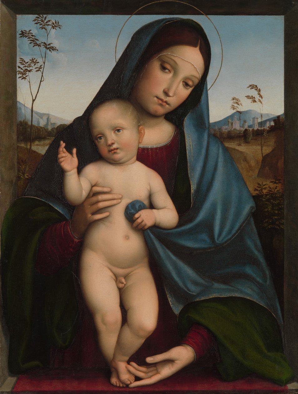 Madonna e criança, 1490s. de Francesco Francia