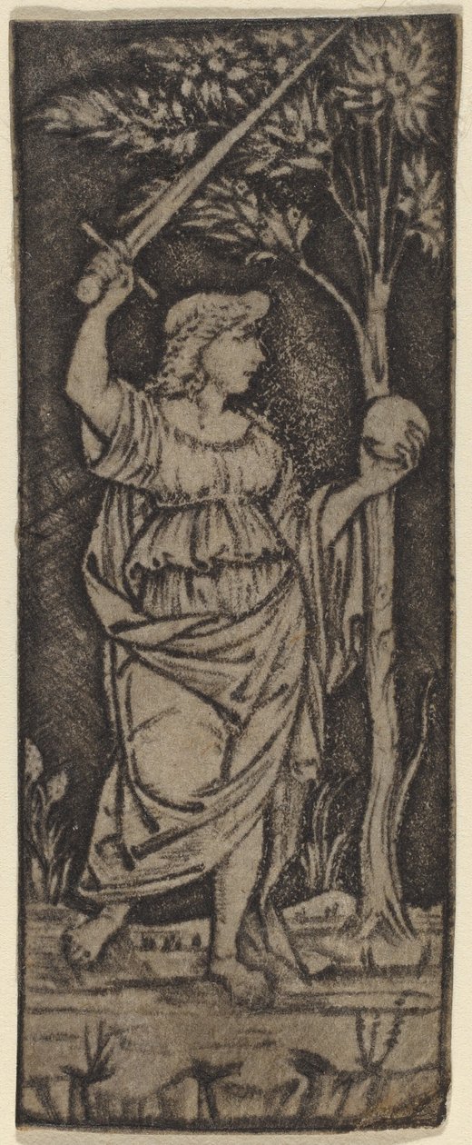 Figura Alegórica: Mulher com Espada e Esfera de Francesco Francia or Peregrino da Cesena