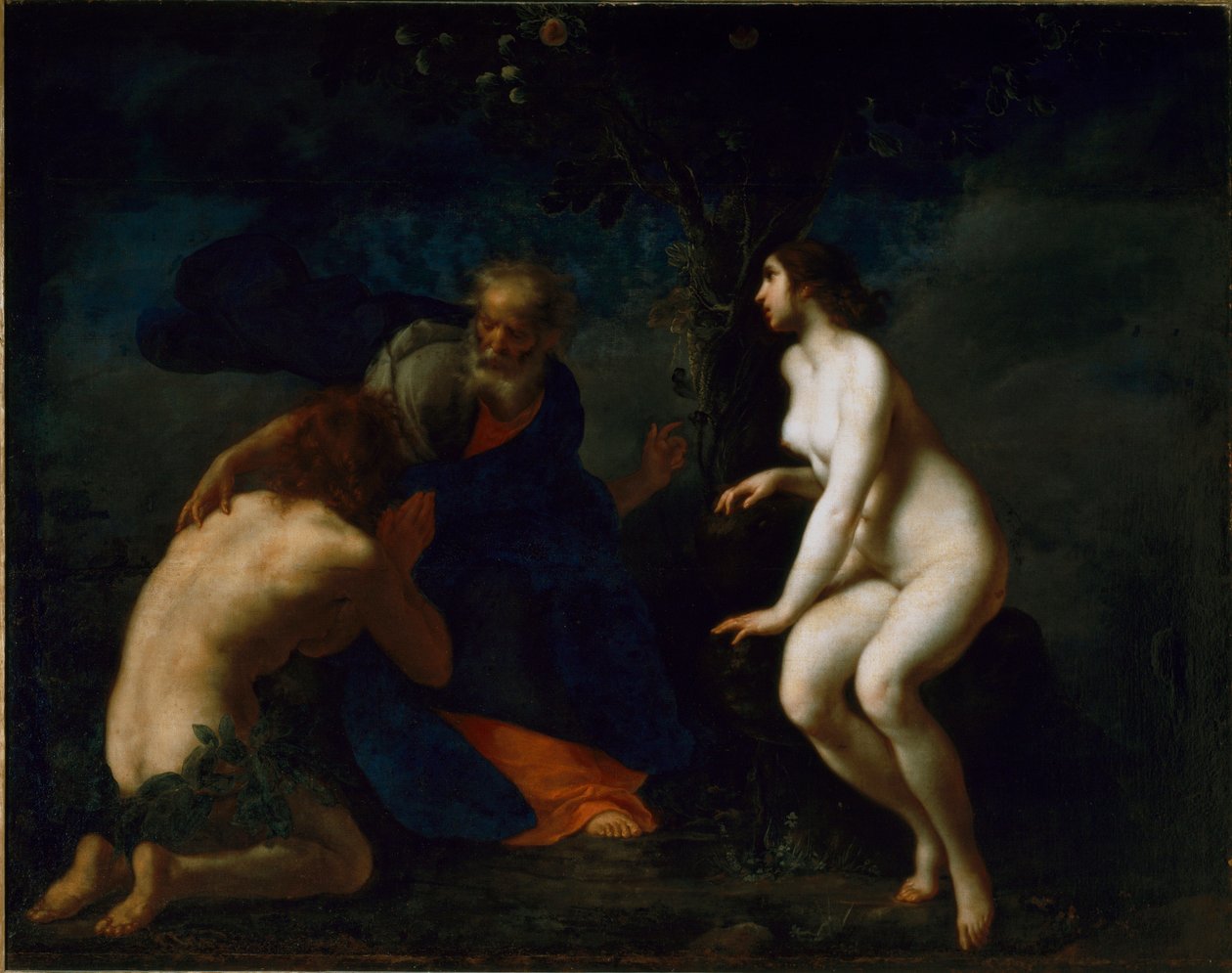 Pintura de Adão e Eva por Francesco Furini de Francesco Furini