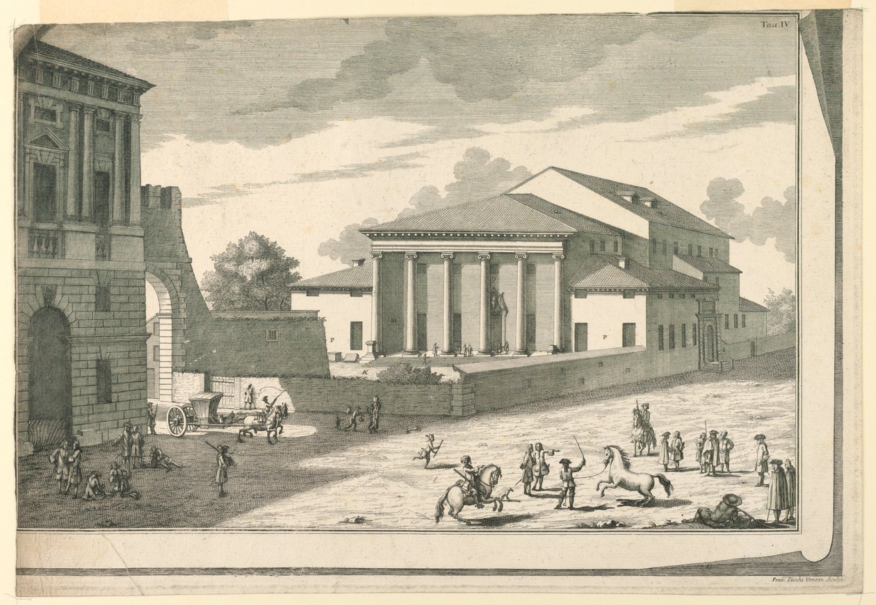 Exterior, Teatro Filarmônico, Verona de Francesco Galli Bibiena