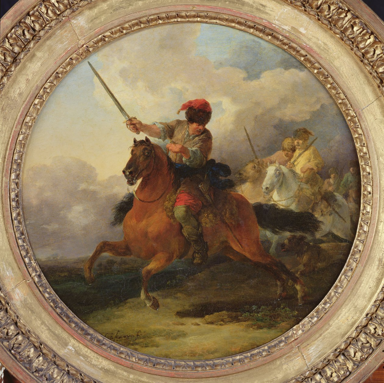 Cavaleiro Búlgaro (óleo sobre cobre) de Francesco Giuseppe Casanova