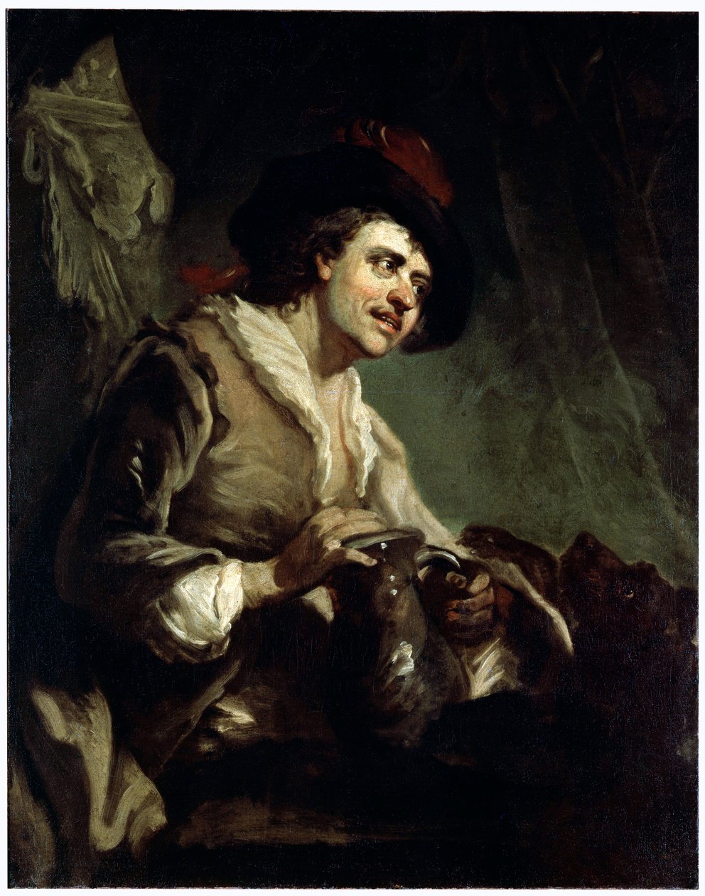 Homem com um jarro, século XVIII de Francesco Giuseppe Casanova