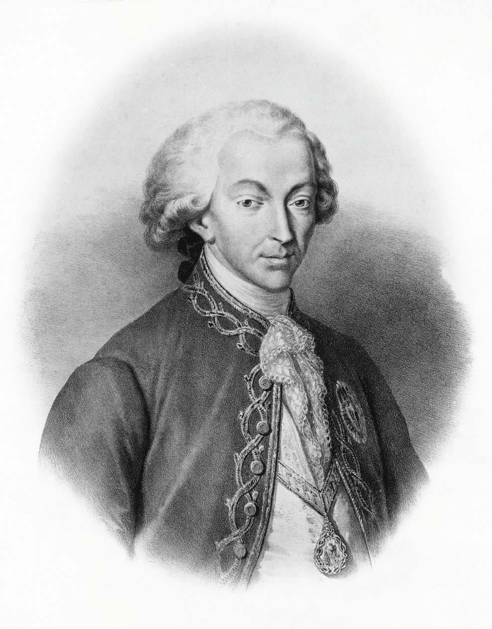 Retrato de Carlo Emanuele IV de Savoy (1751-1819), Rei da Sardenha de Francesco Gonin