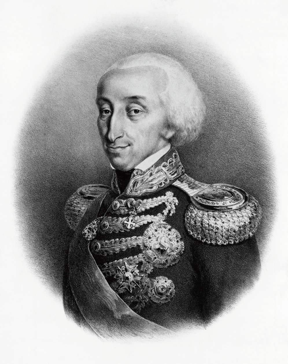 Retrato de Vittorio Emanuele I de Savoy (1759-1824), Rei da Sardenha de Francesco Gonin