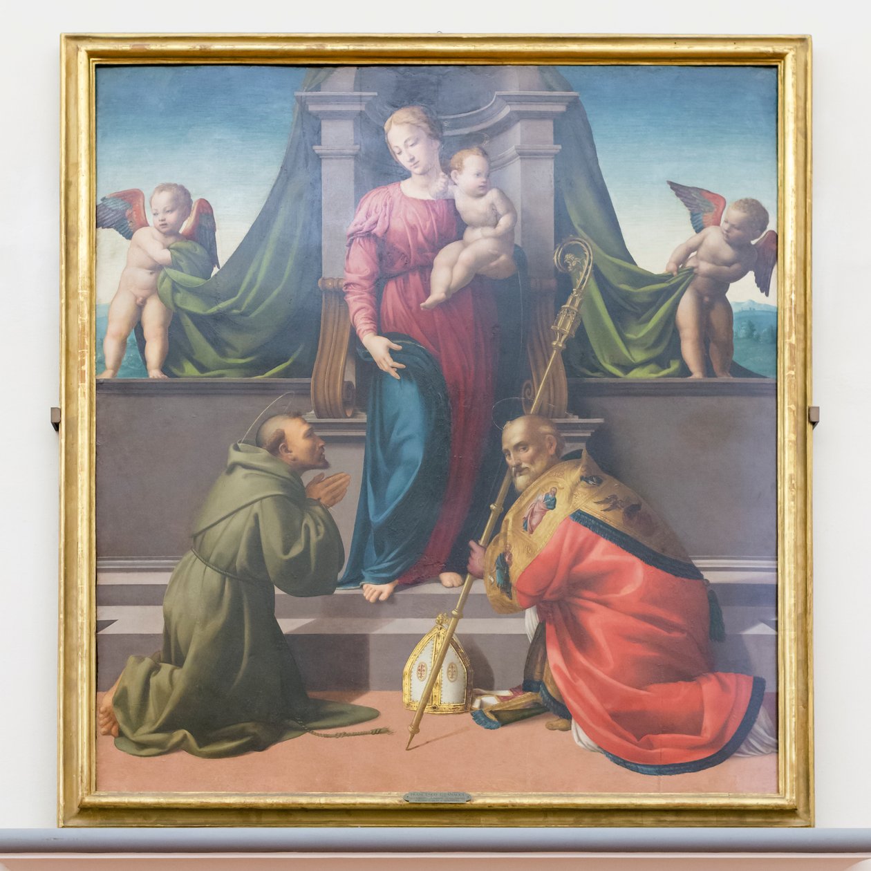 Madonna e Criança com São Francisco e Zenobius de Francesco Granacci