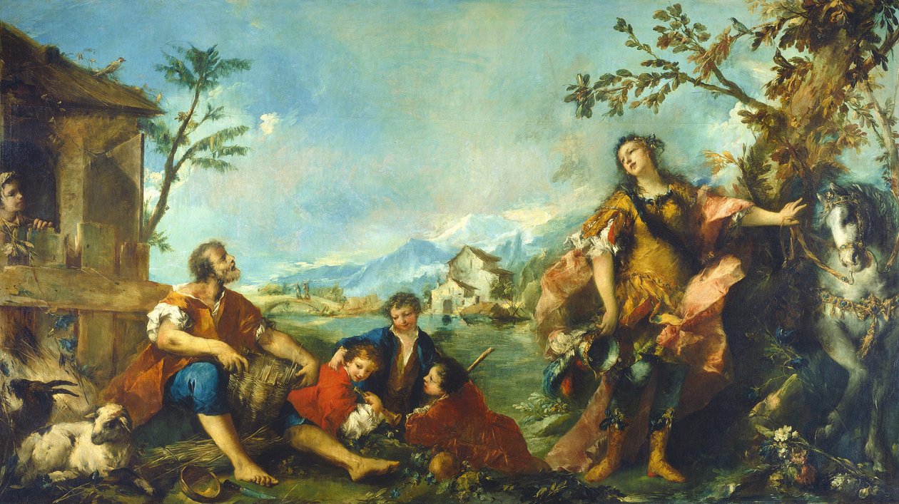Erminia e os pastores, 17501755 de Francesco Guardi