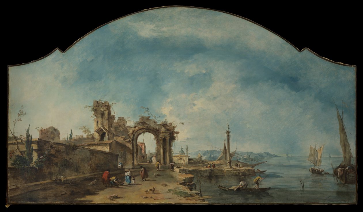 Paisagem fantástica de Francesco Guardi