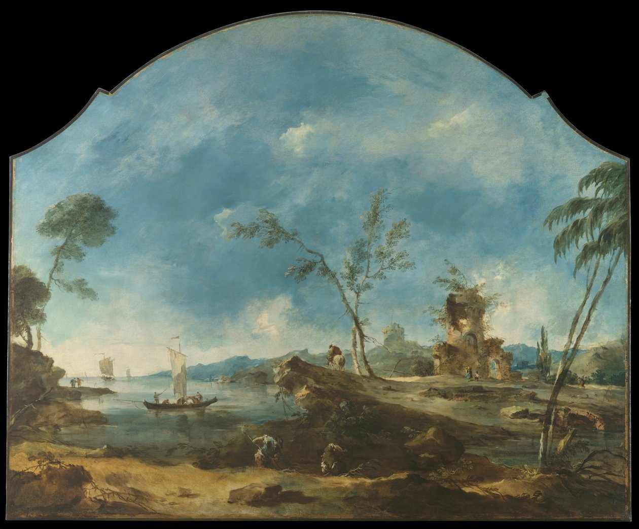 Paisagem fantástica de Francesco Guardi