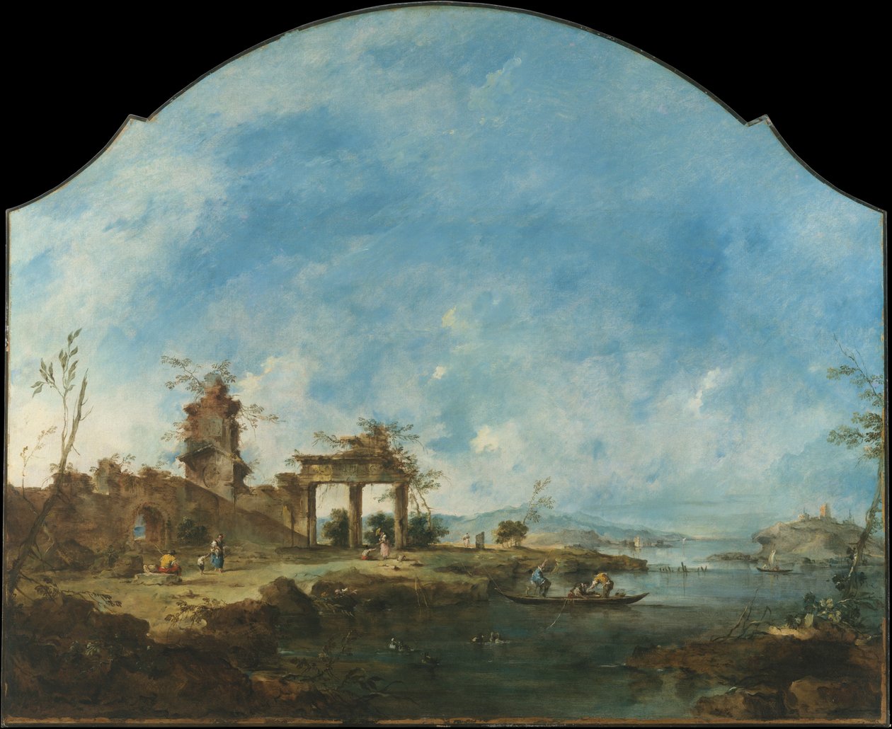 Paisagem fantástica de Francesco Guardi