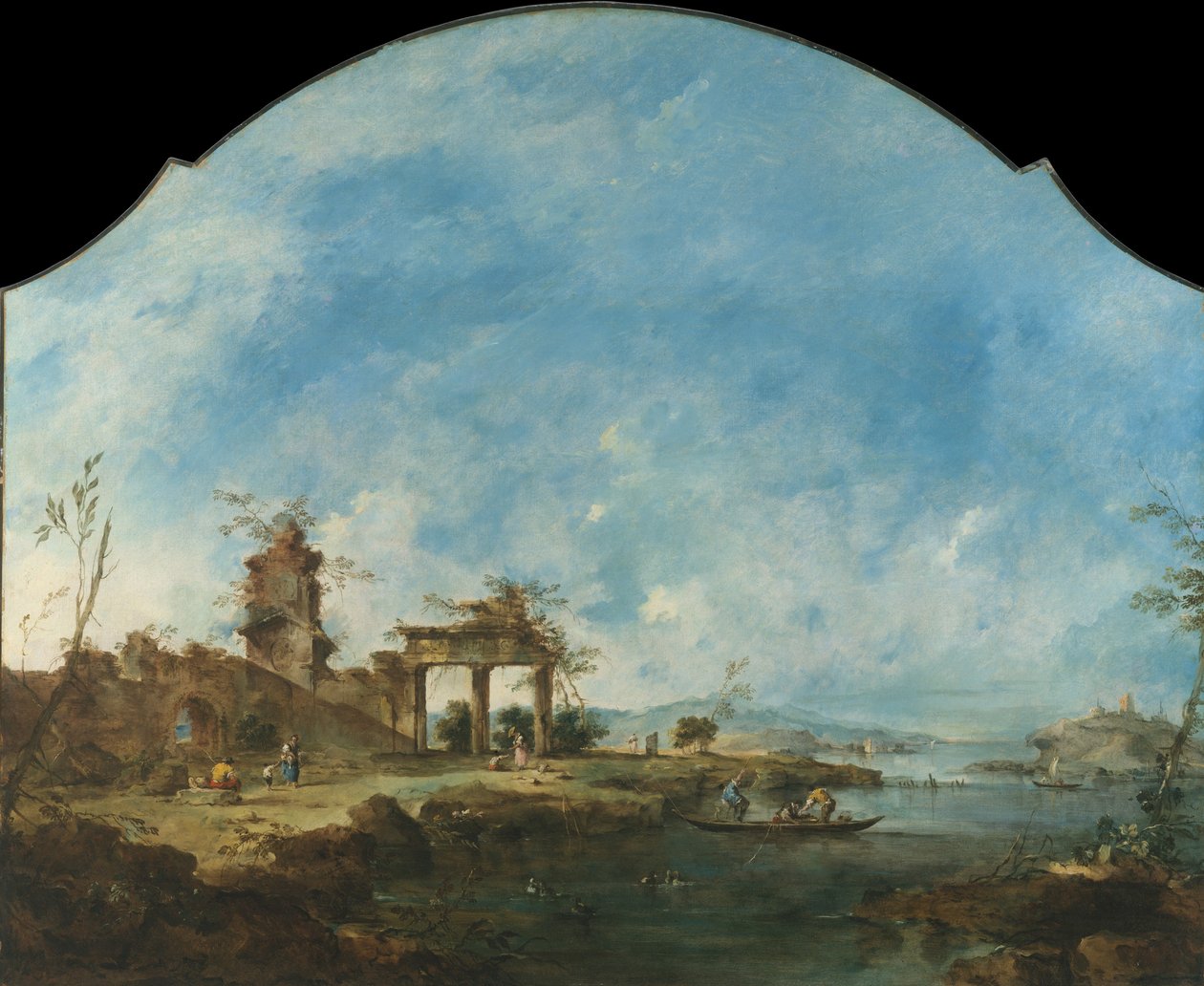 Paisagem Fantástica, c. 1765. de Francesco Guardi