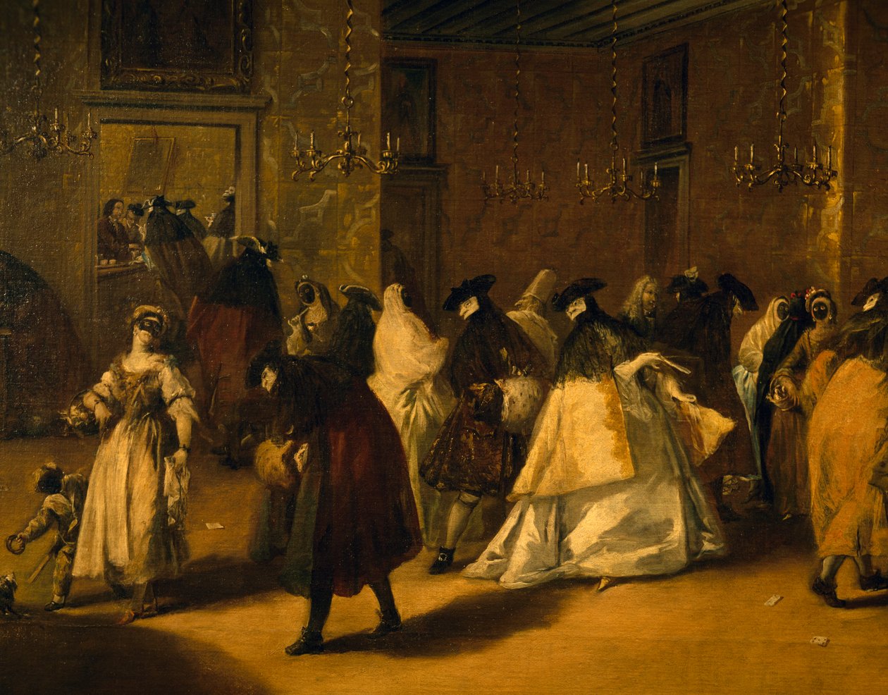 Os Venetianos Mascarados (Reduzidos) de Francesco Guardi