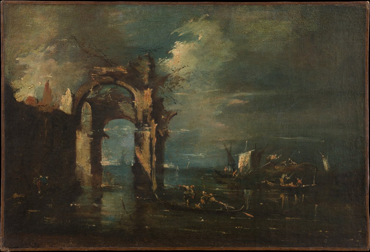 Paisagem da Lagoa de Francesco Guardi