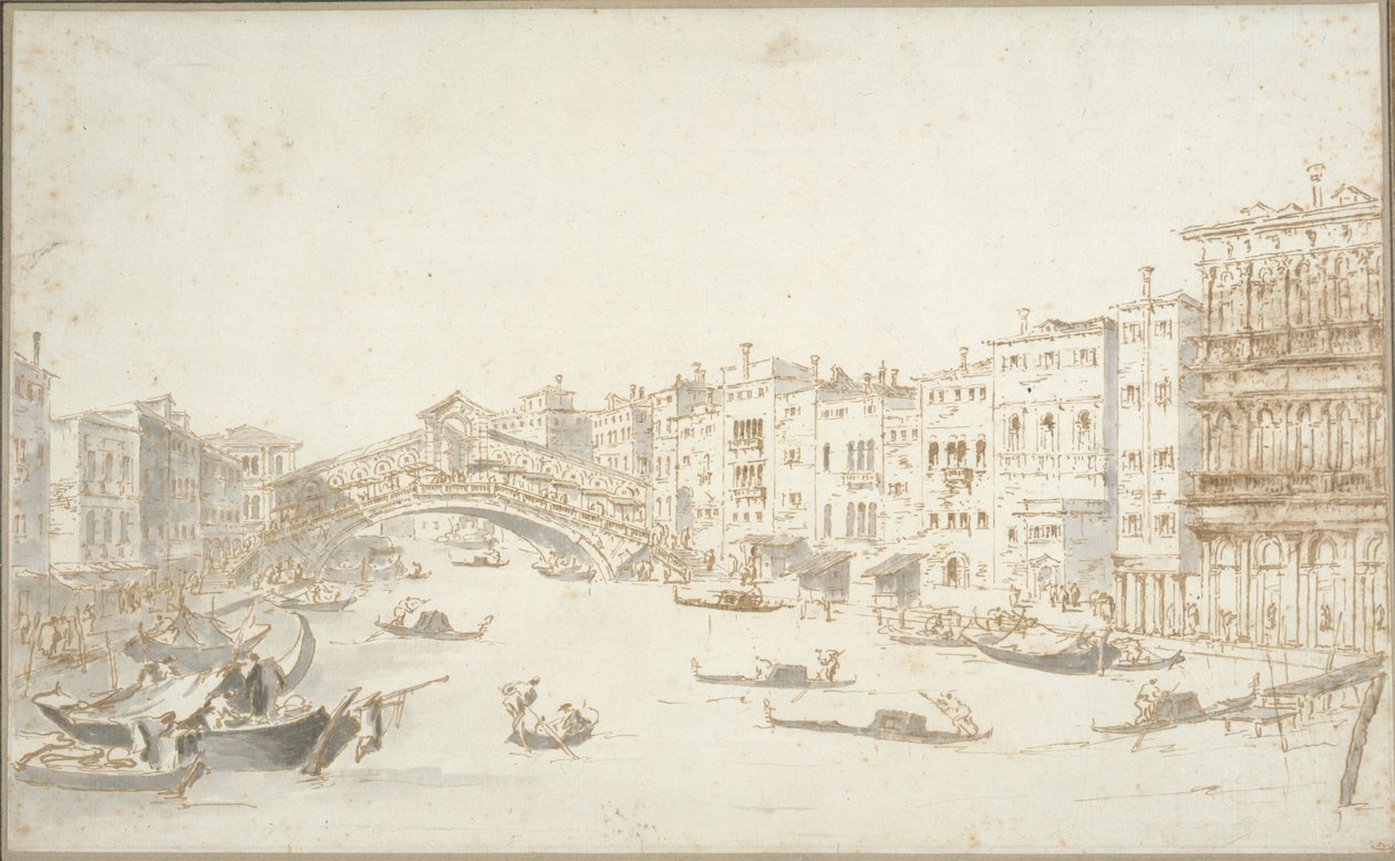 A Ponte do Rialto de Francesco Guardi