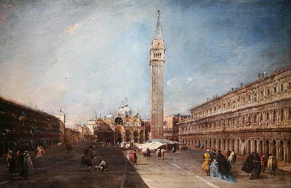 Piazza San Marco (óleo sobre tela) de Francesco Guardi