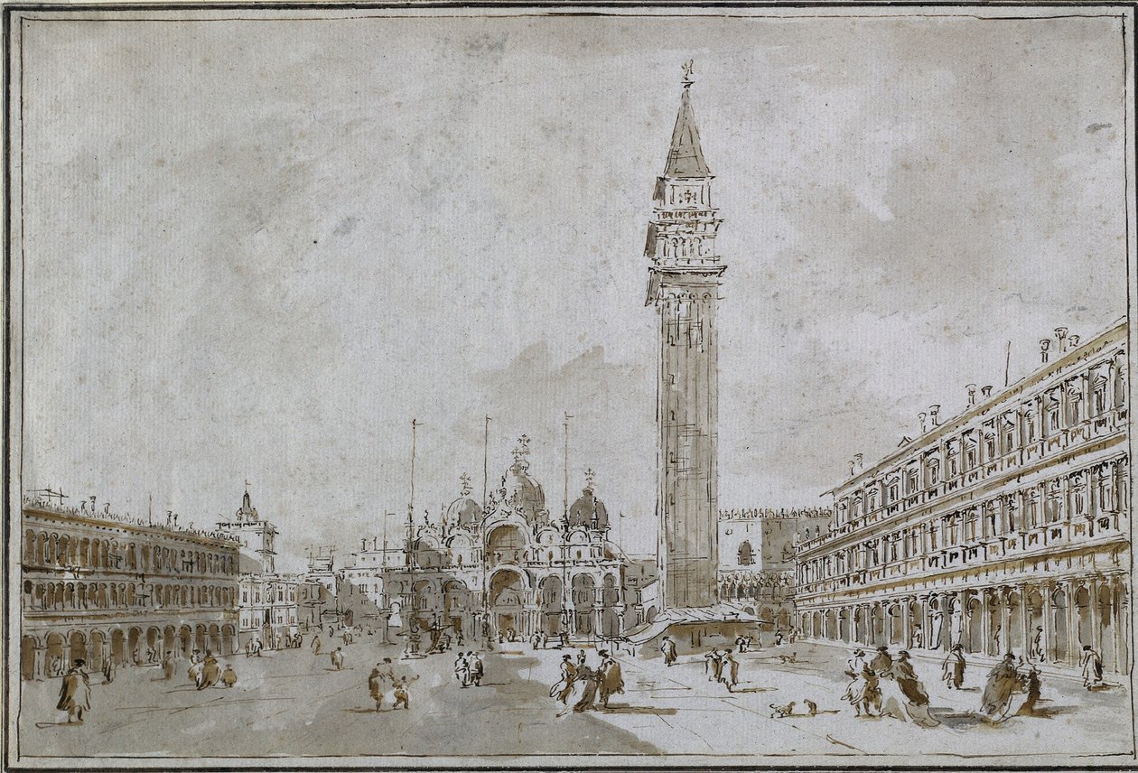 Piazza San Marco, Veneza, década de 1780. de Francesco Guardi