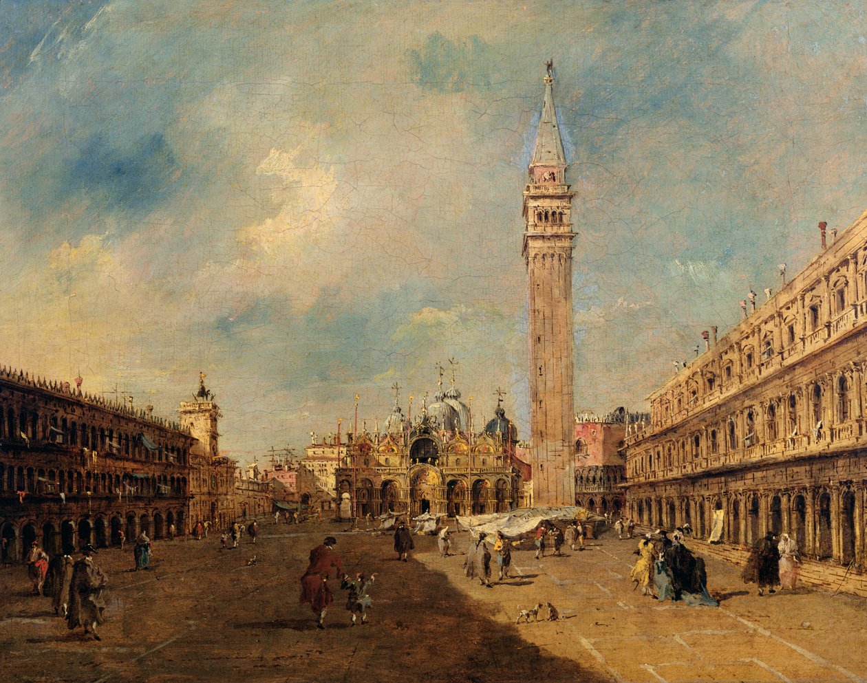 Praça San Marco, c.1780 de Francesco Guardi