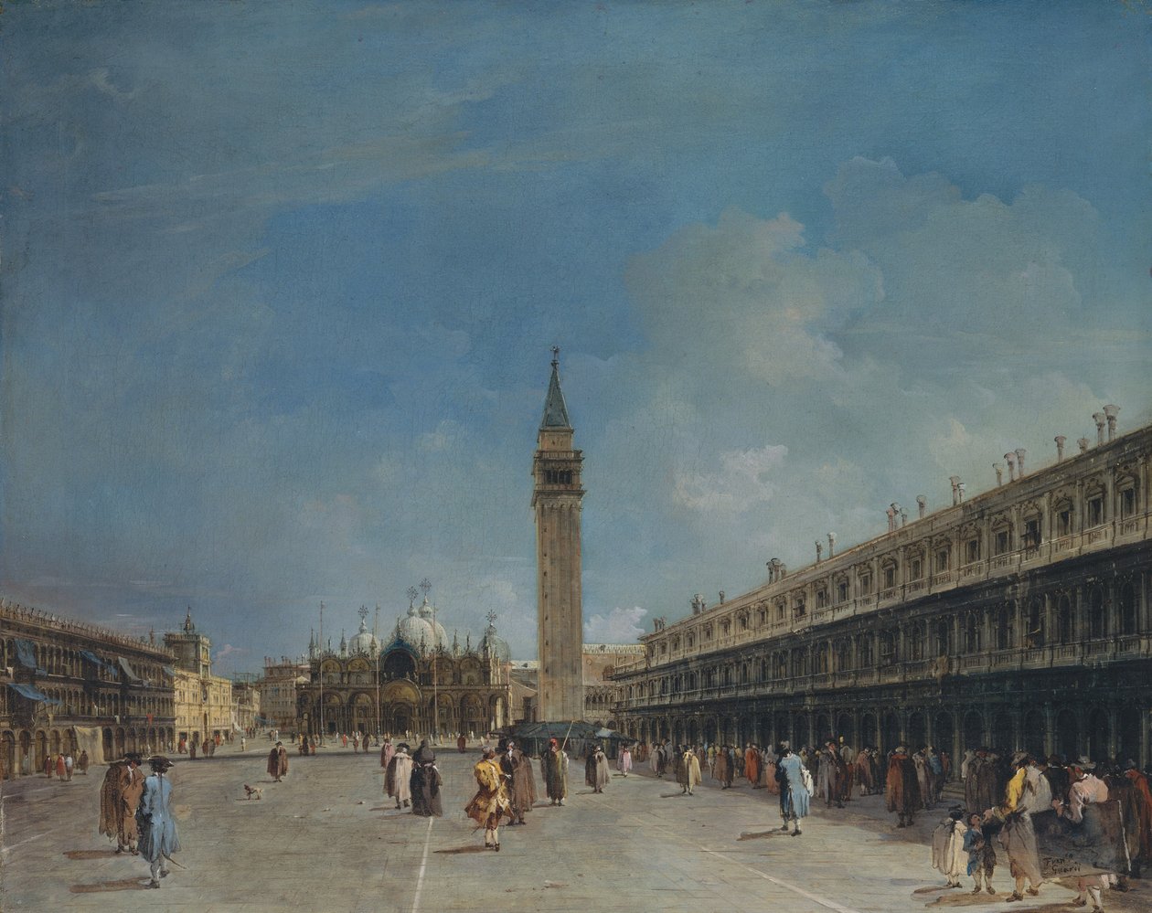 Praça de São Marcos, final da década de 1760. de Francesco Guardi
