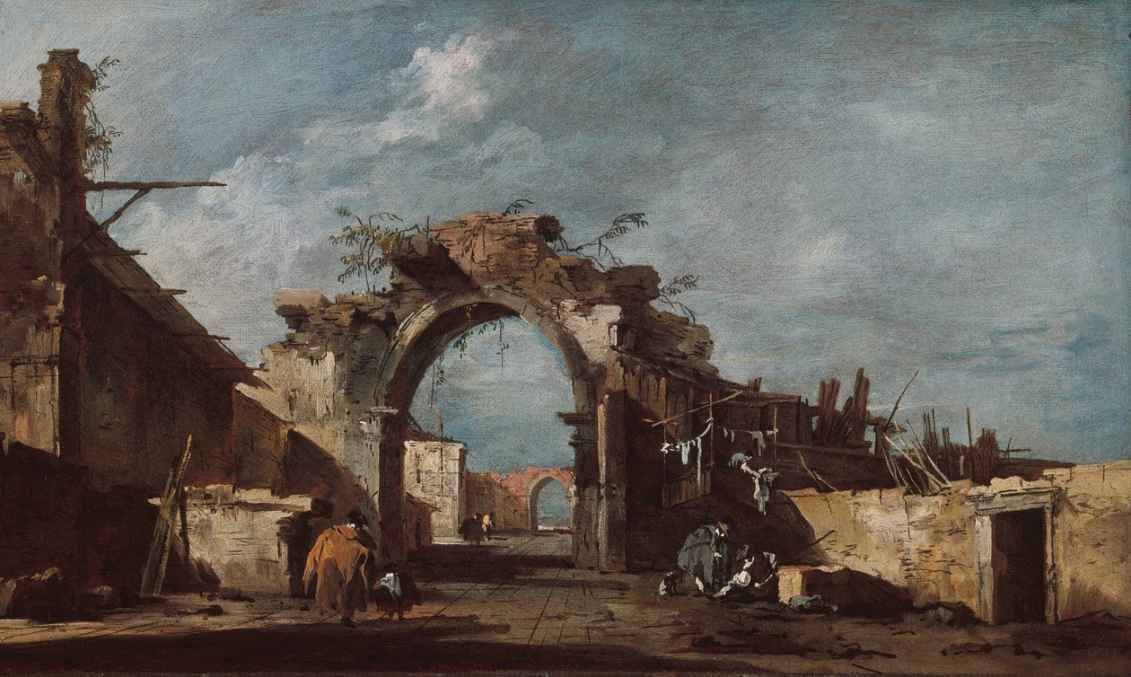 Arco em ruínas de Francesco Guardi