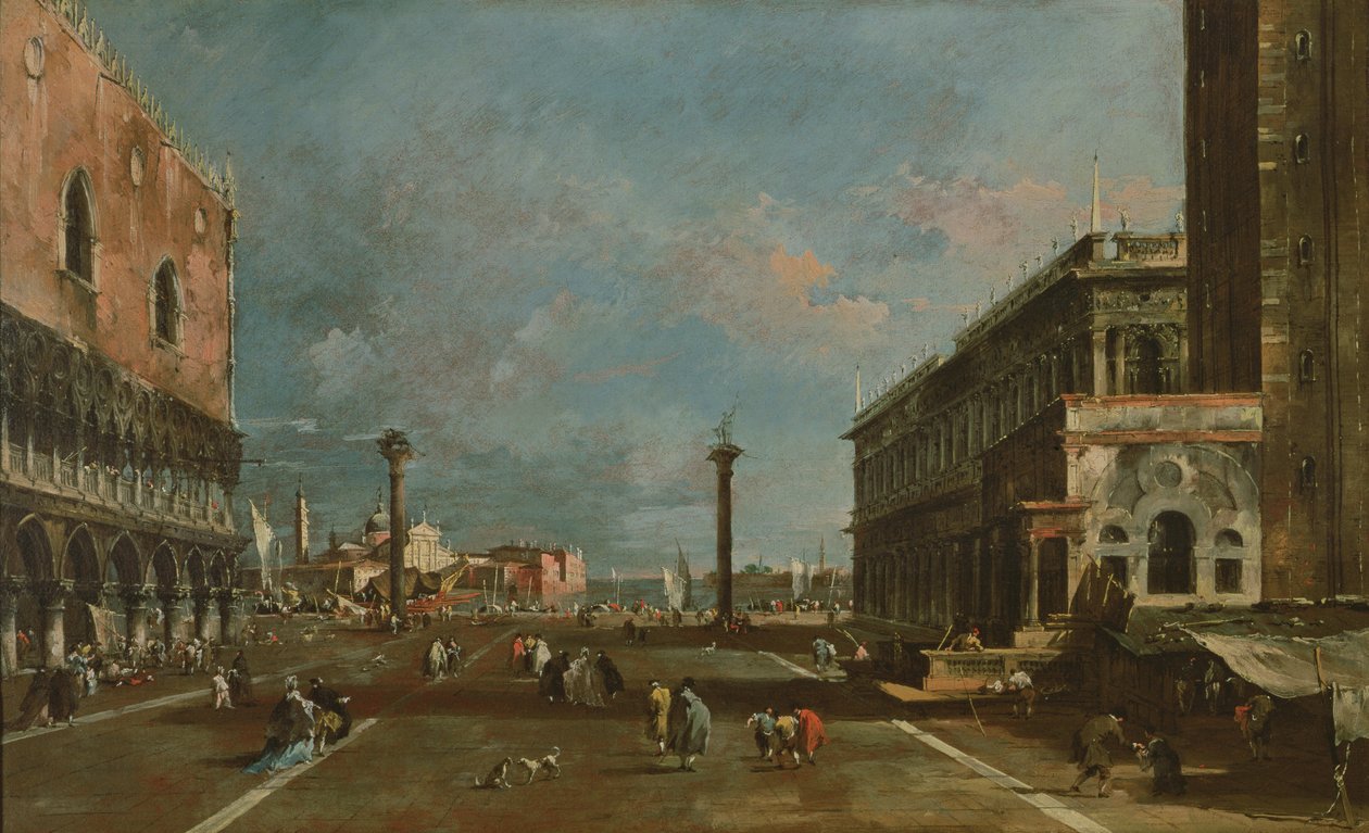 San Marco Piazzetta, Veneza de Francesco Guardi