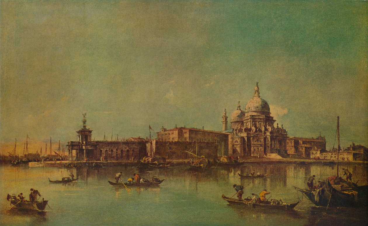 The Dogana and Salute, Veneza, c1775, 1938 de Francesco Guardi