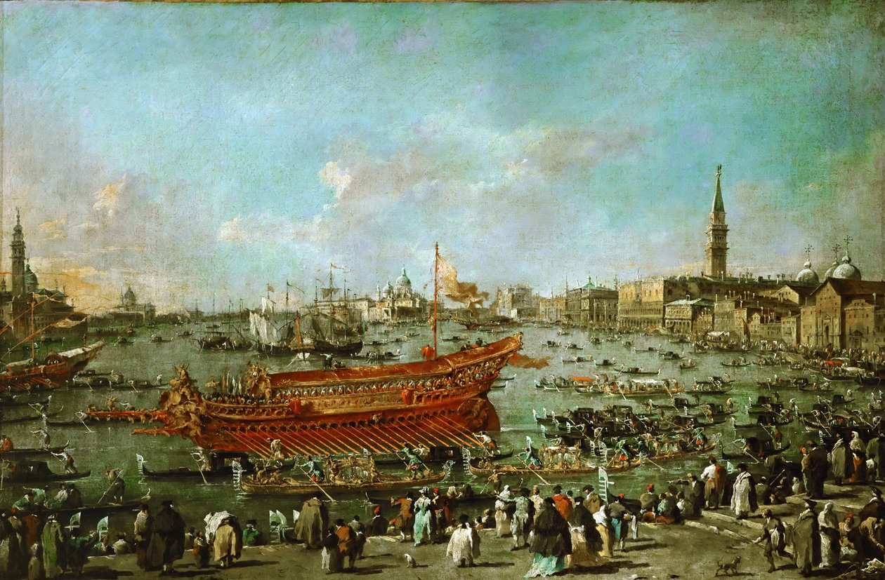 O Doge no Bucintoro perto da Riva di Sant