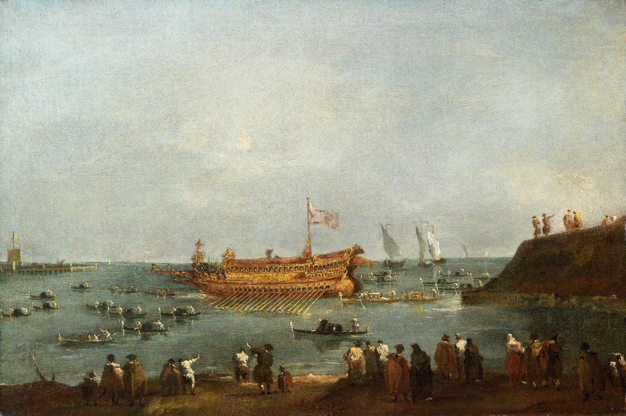 O doge casa-se com o Adriático de Francesco Guardi