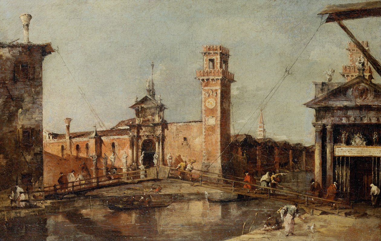 A entrada do Arsenal de Veneza de Francesco Guardi
