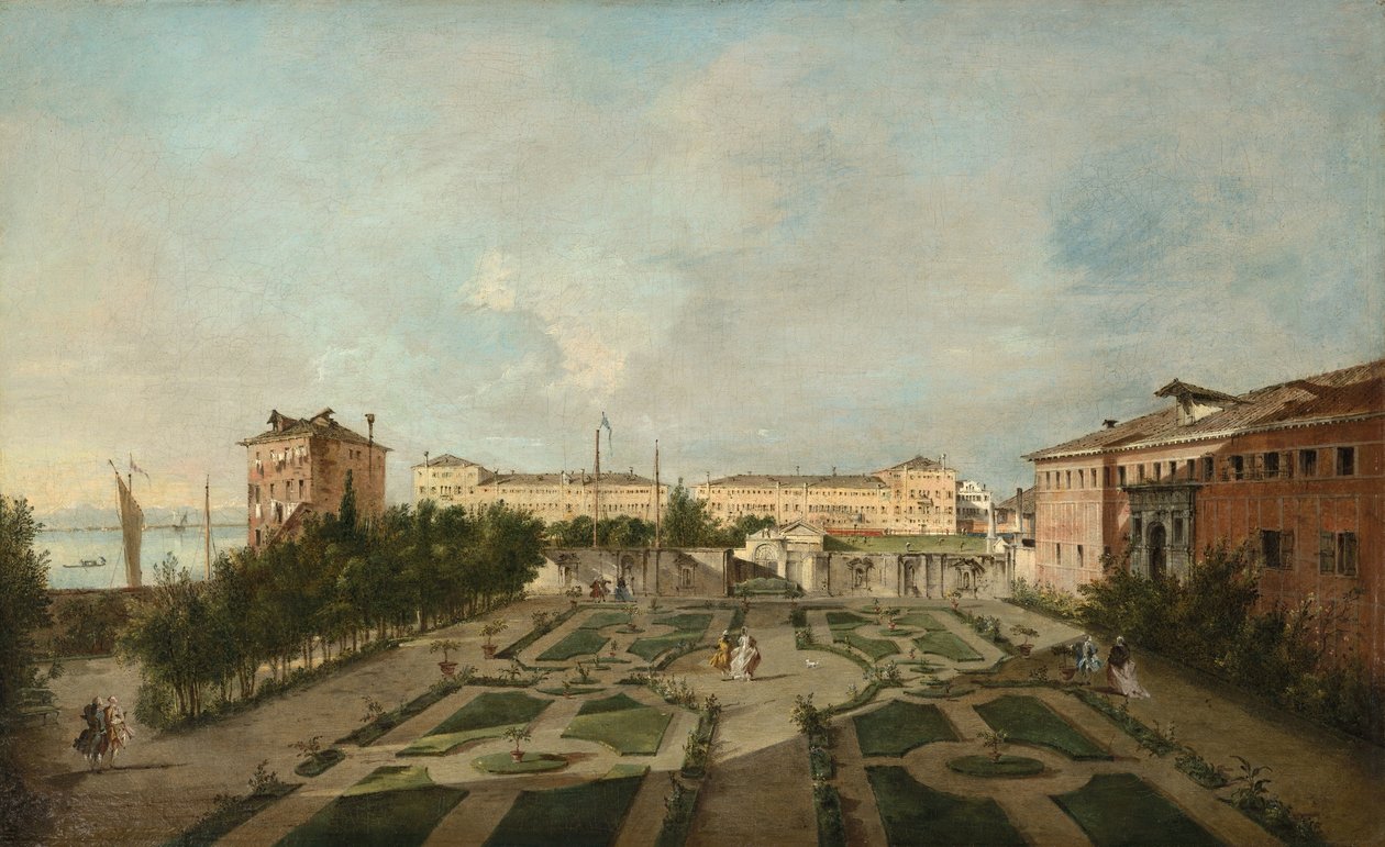 O Jardim do Palazzo Contarini dal Zaffo de Francesco Guardi