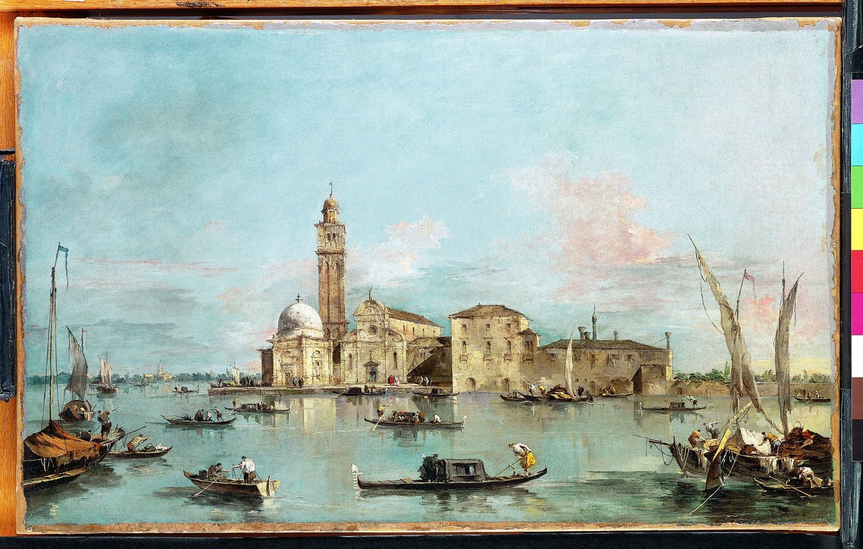 A ilha de San Michele, Veneza de Francesco Guardi