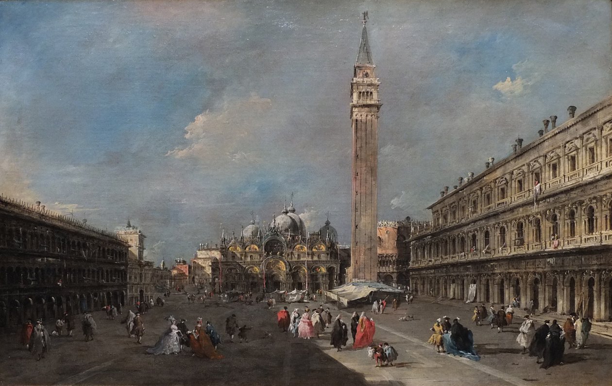 A Piazza San Marco, Veneza de Francesco Guardi