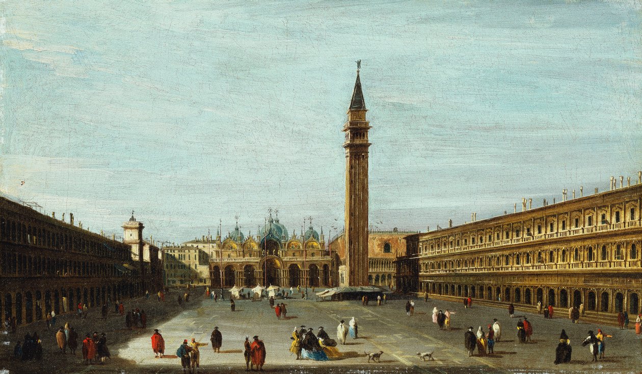 A Piazza San Marco, Veneza, olhando para o leste, de Francesco Guardi