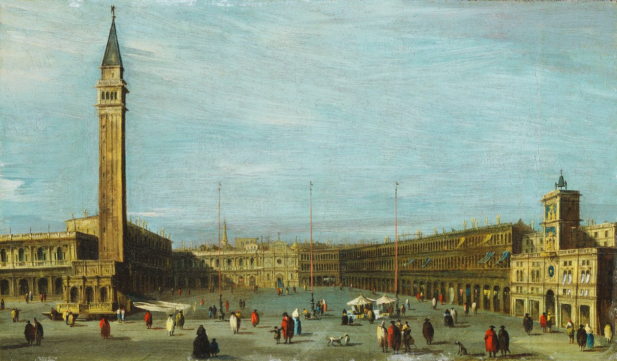 A Piazza San Marco, Veneza, olhando para o oeste, de Francesco Guardi