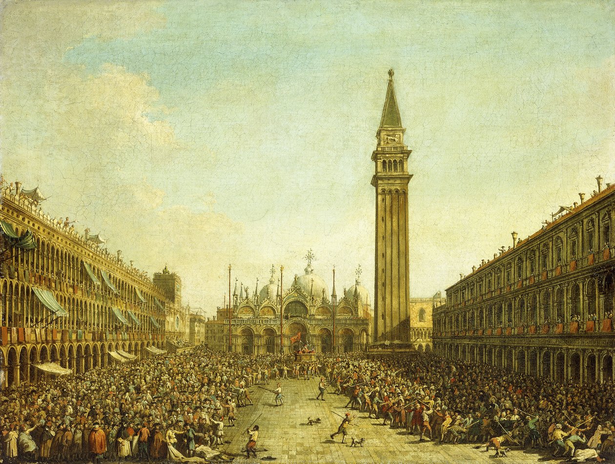 A Piazza San Marco, no dia da coroação do Doge, de Francesco Guardi