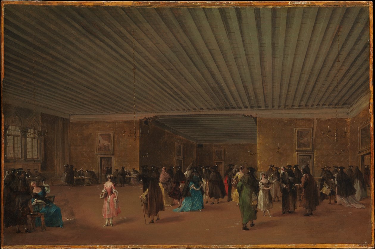 O Ridotto Pubblico no Palazzo Dandolo de Francesco Guardi