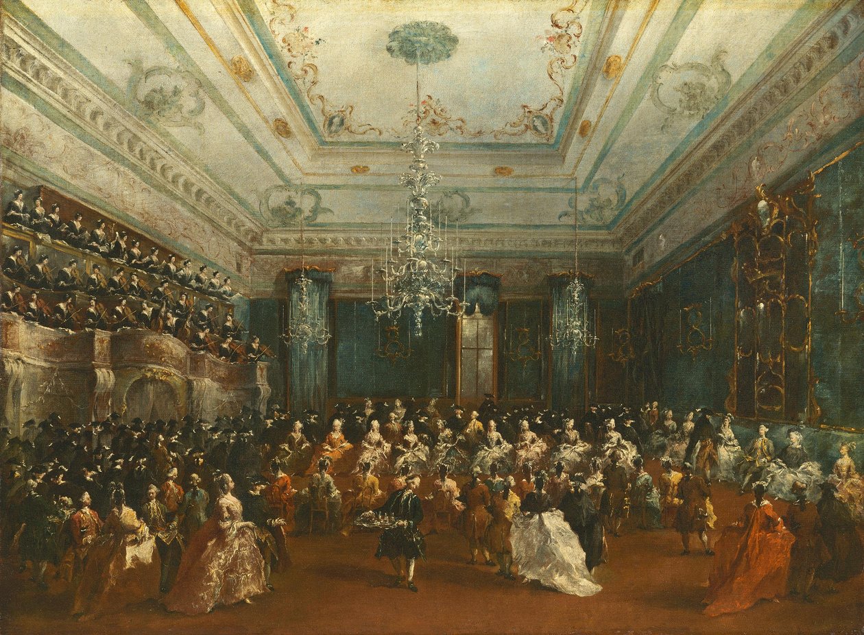 Concerto de gala veneziano de Francesco Guardi