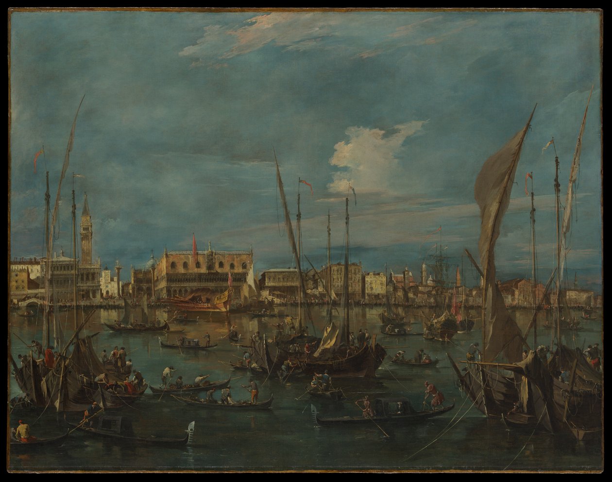 Veneza vista do Bacino di San Marco de Francesco Guardi