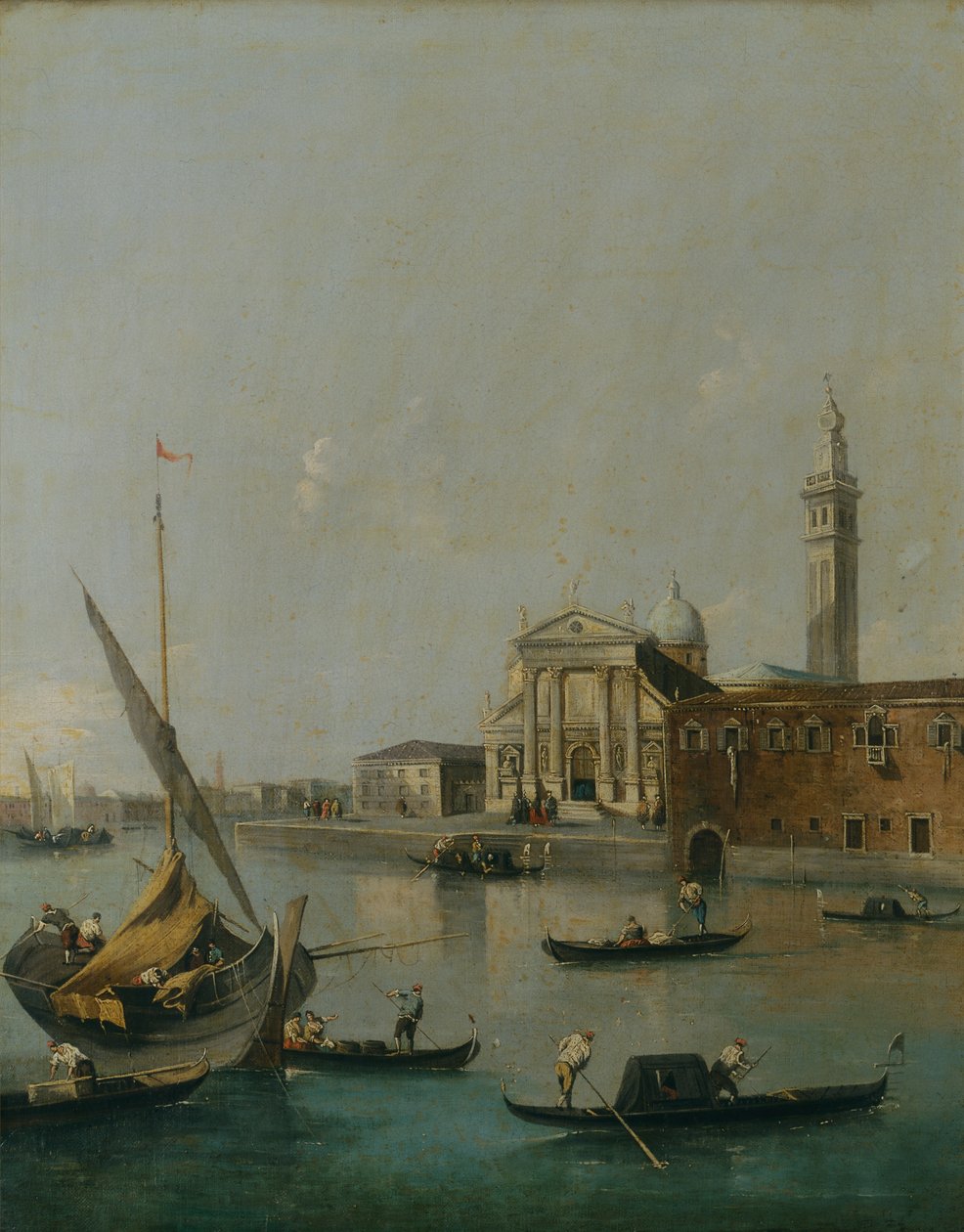 Veneza com Frete (óleo sobre tela) de Francesco Guardi