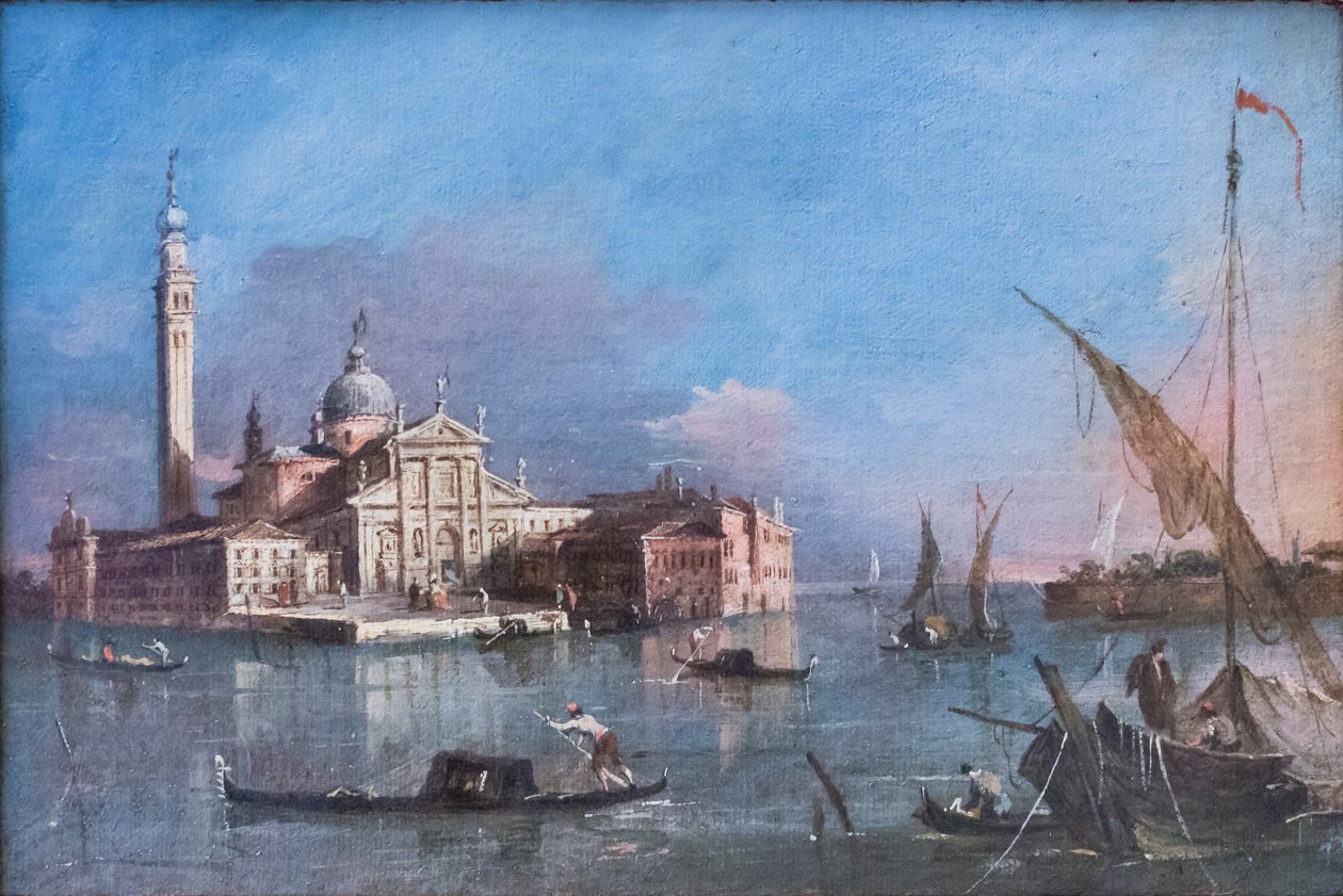 Vista de San Giorgio Maggiore, Francesco Guardi de Francesco Guardi