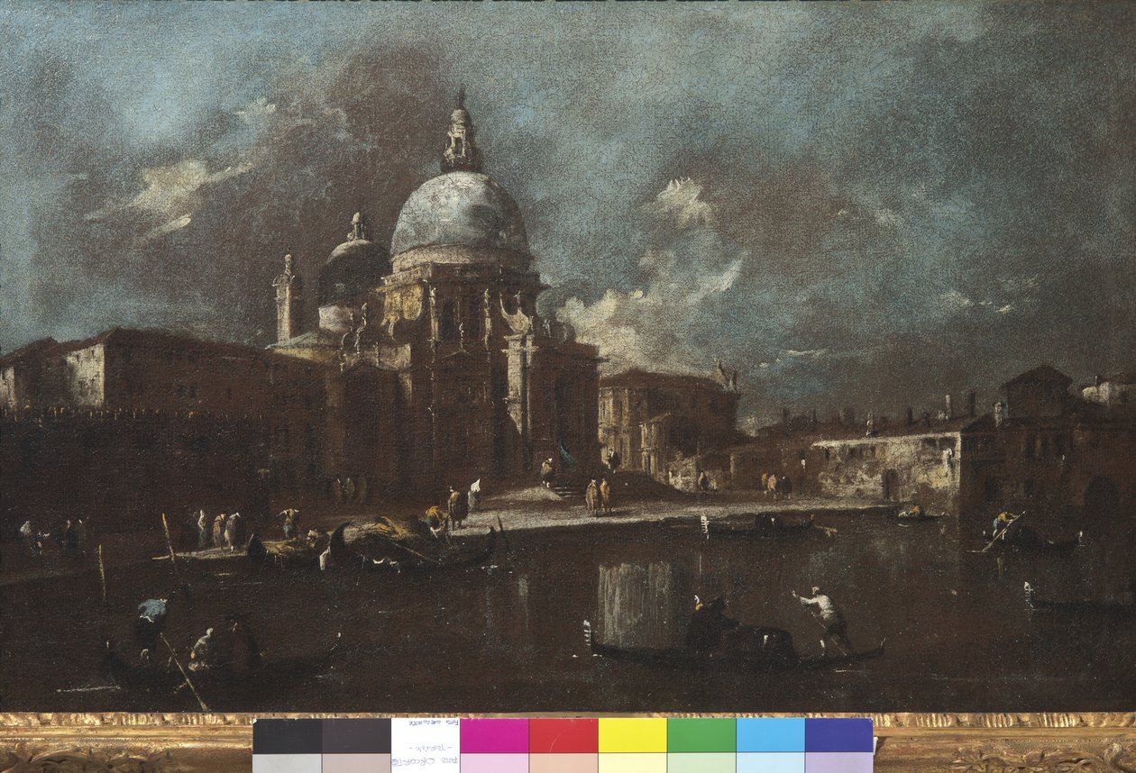 Vista da Igreja de Santa Maria della Salute, 1774-91 de Francesco Guardi