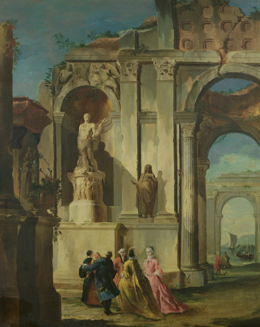 Visita às Ruínas de Francesco Guardi
