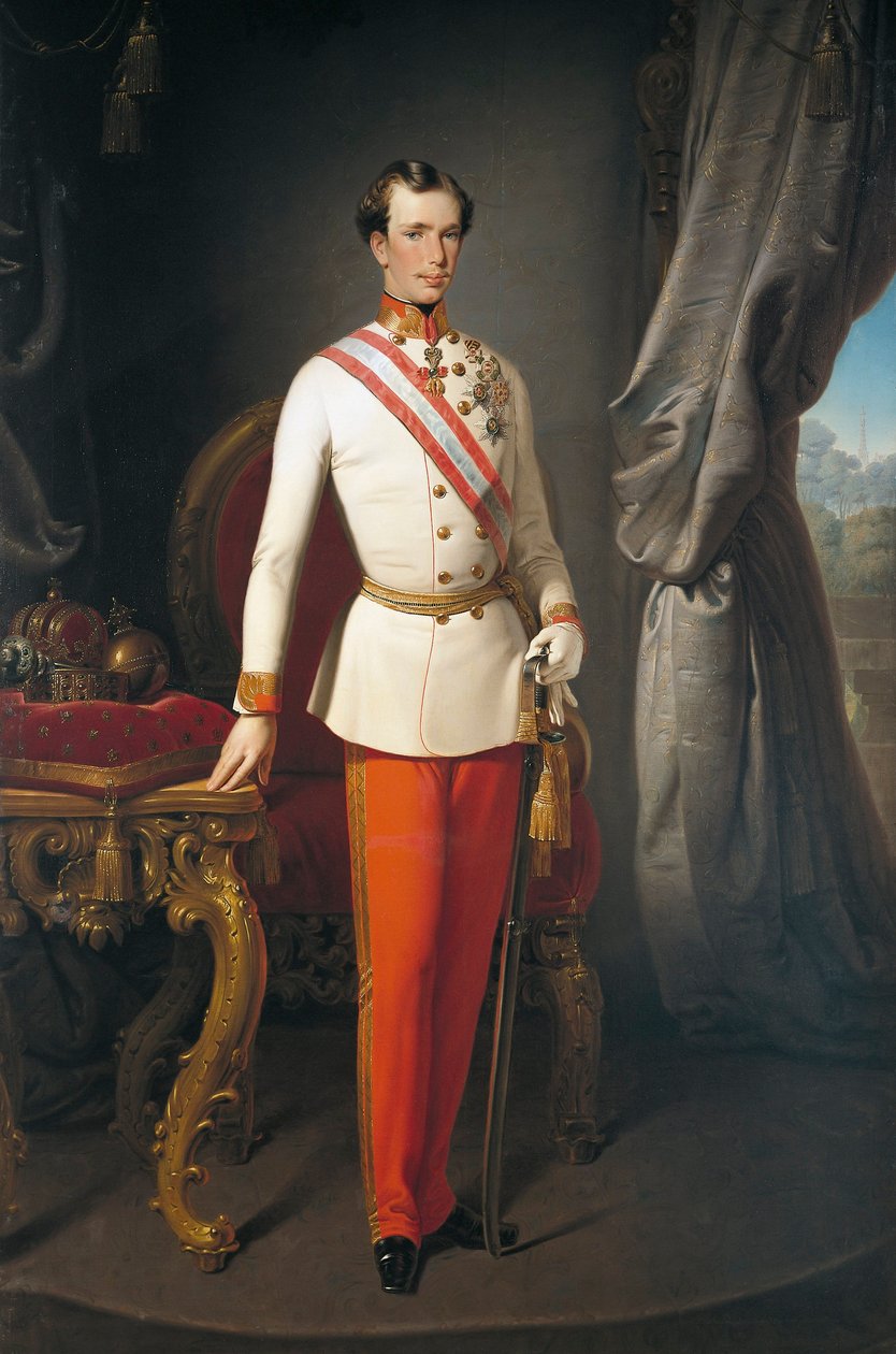 Áustria, Retrato do Imperador da Áustria Franz José I (Viena de Francesco Hayez