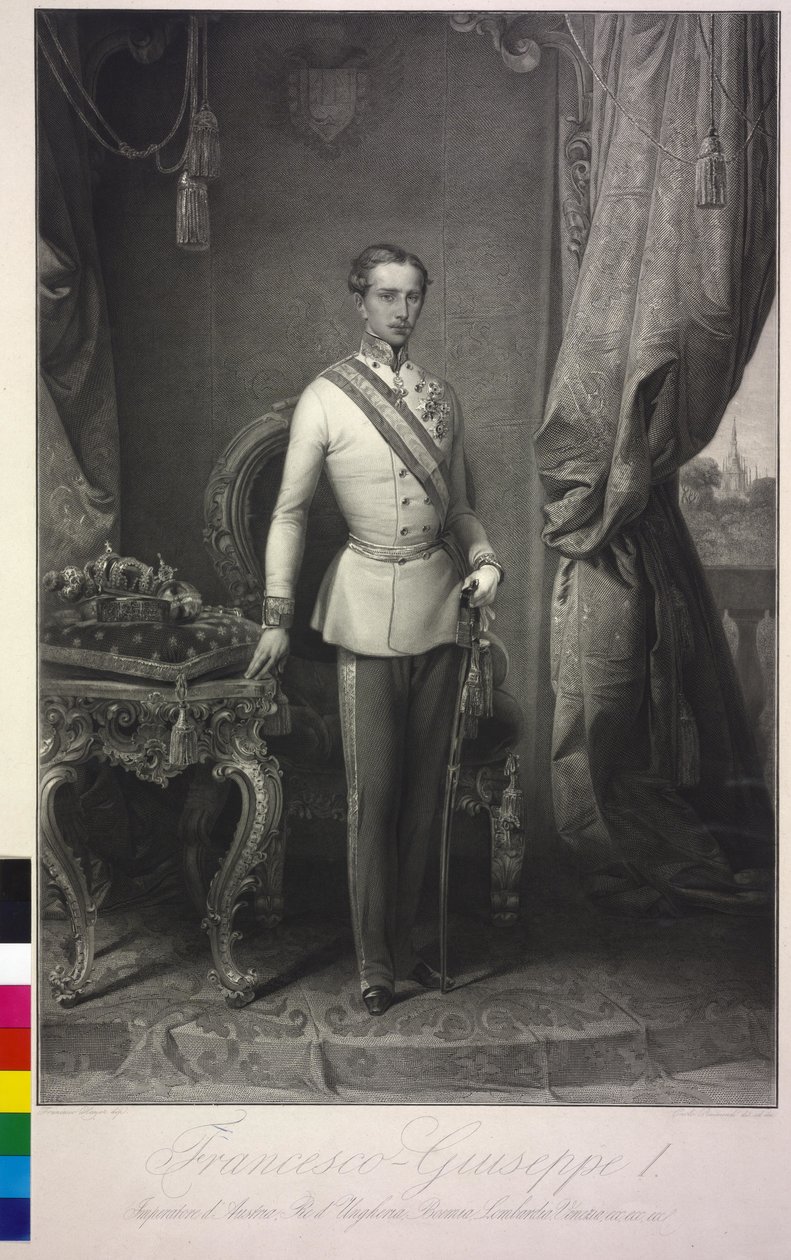 Imperador da Áustria Franz Joseph I de Francesco Hayez