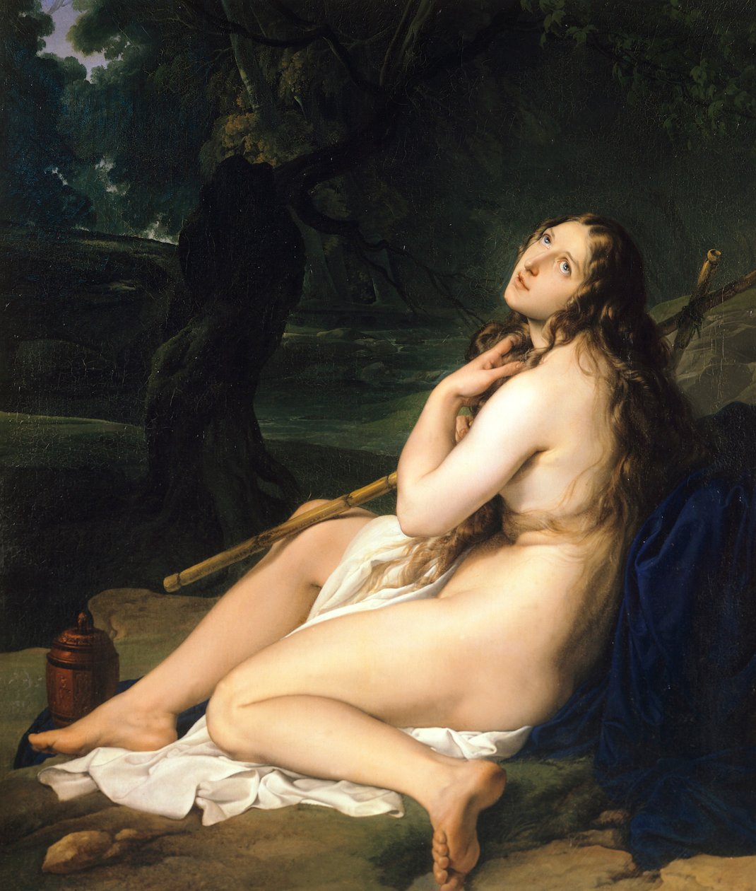 Penitente Santa Maria Madalena, de Francesco Hayez (1791-1882), óleo sobre tela de Francesco Hayez