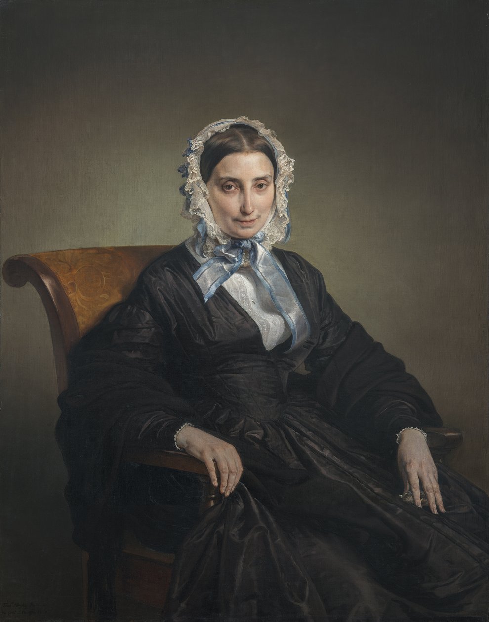 Impressão do retrato de Teresa Manzoni Borri de Francesco Hayez