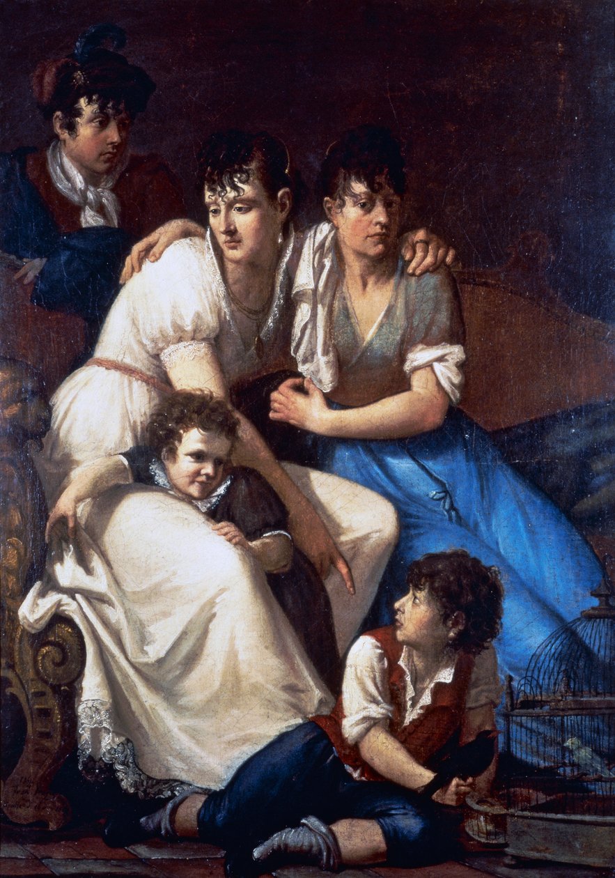Retrato da família do pintor de Francesco Hayez