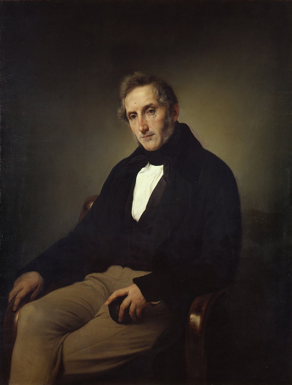 Retrato do poeta Alessandro Manzoni 1785-1873 de Francesco Hayez