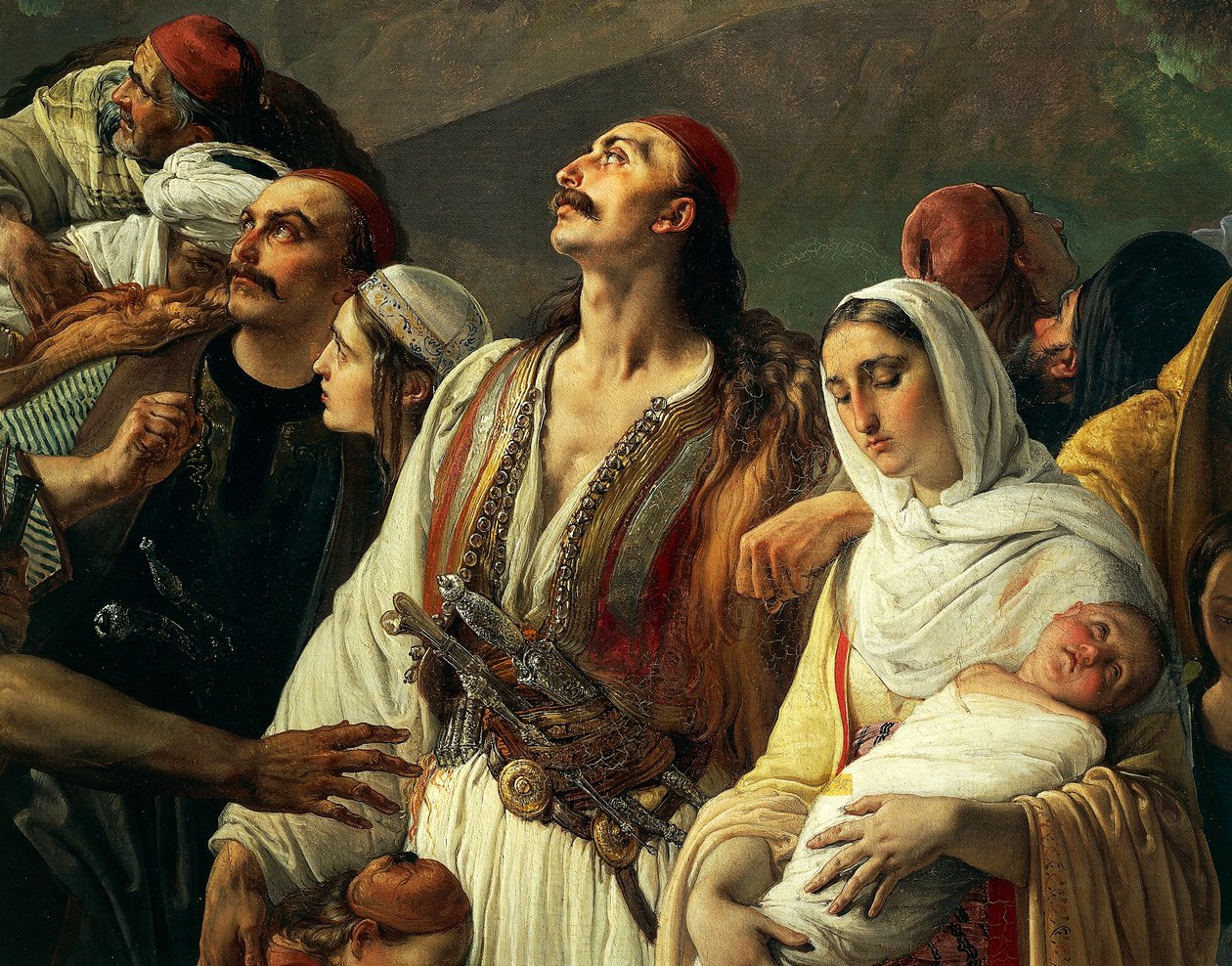 Refugiados de Parga de Francesco Hayez