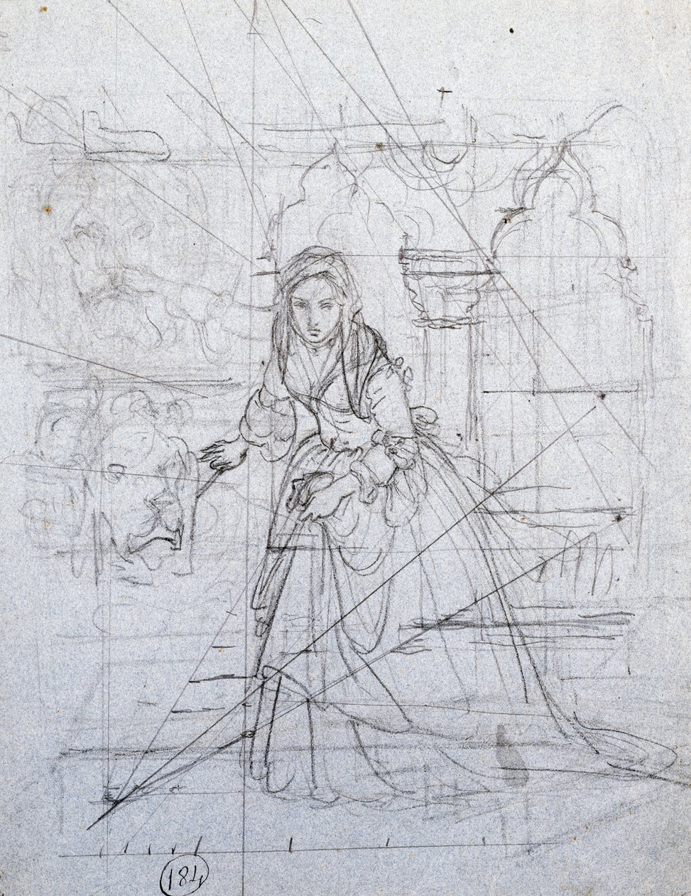 Estudo para acusação secreta de Francesco Hayez