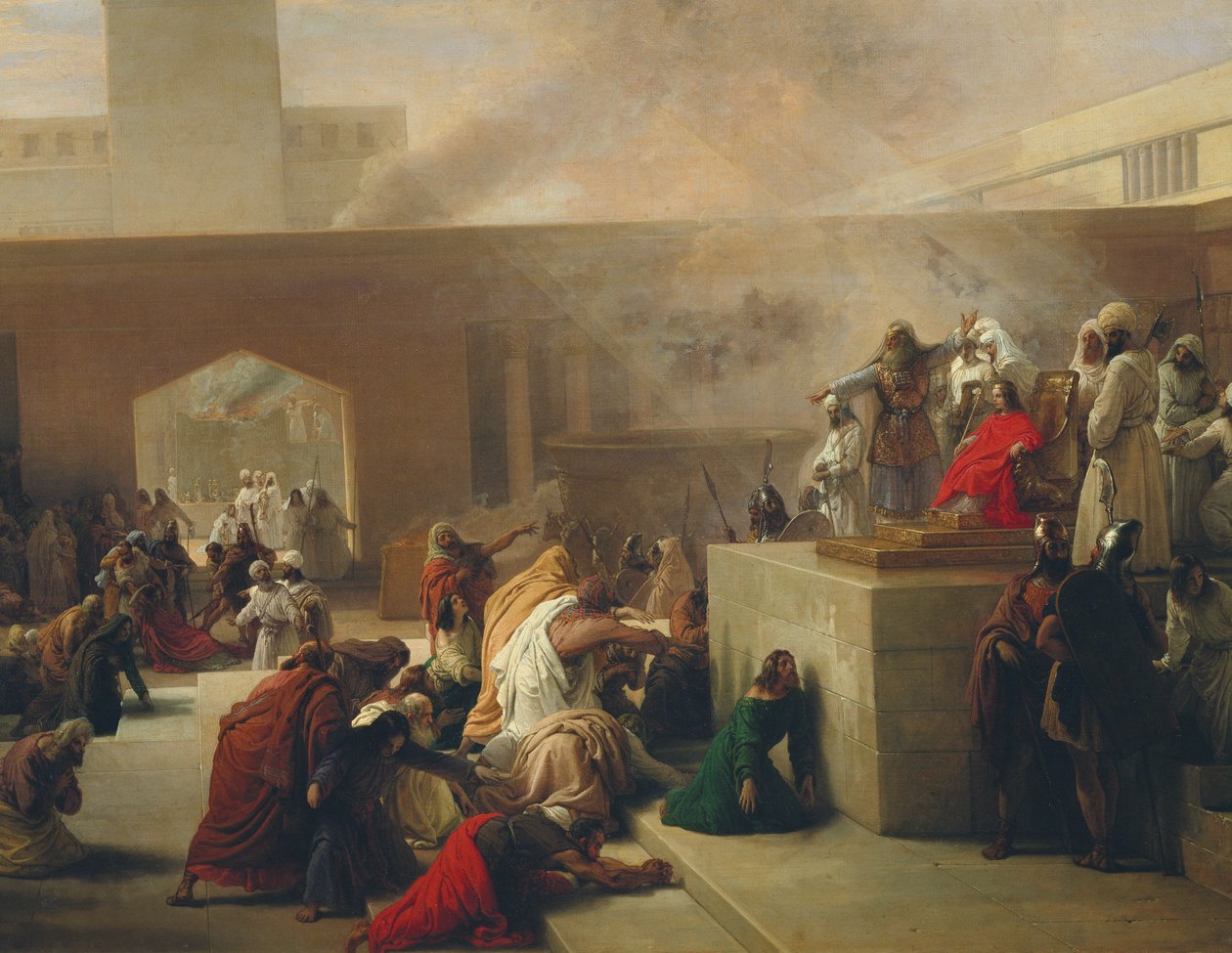 A coroação de Joas, 1839 de Francesco Hayez