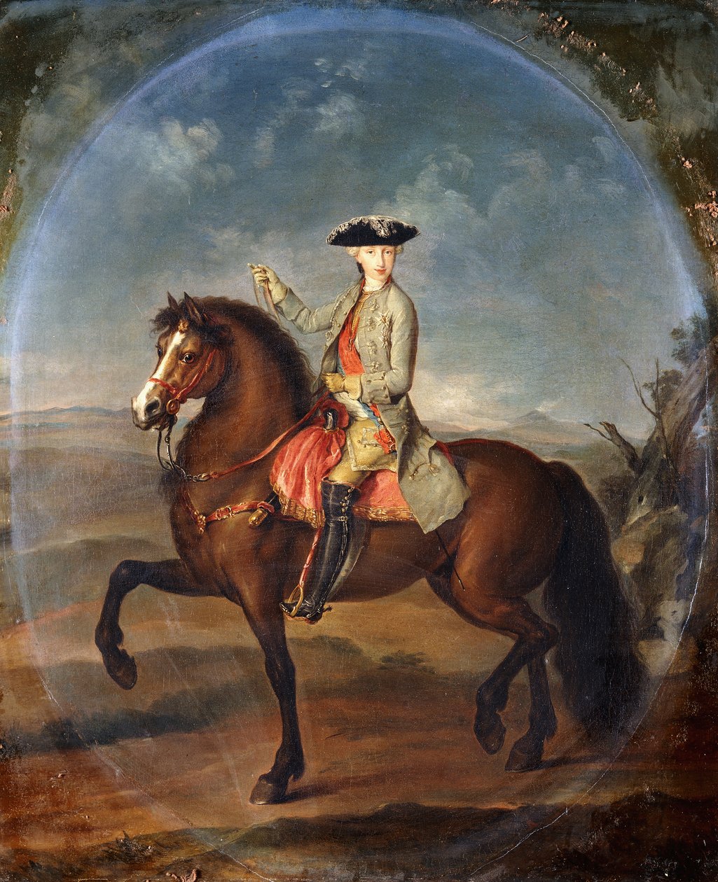 Um retrato equestre de Francisco, duque de Lorena de Francesco Liani